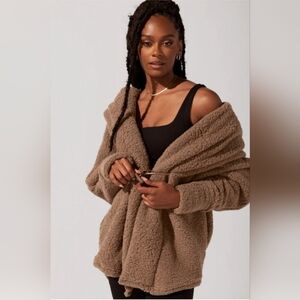 POPFLEX Tan Teddy Jacket